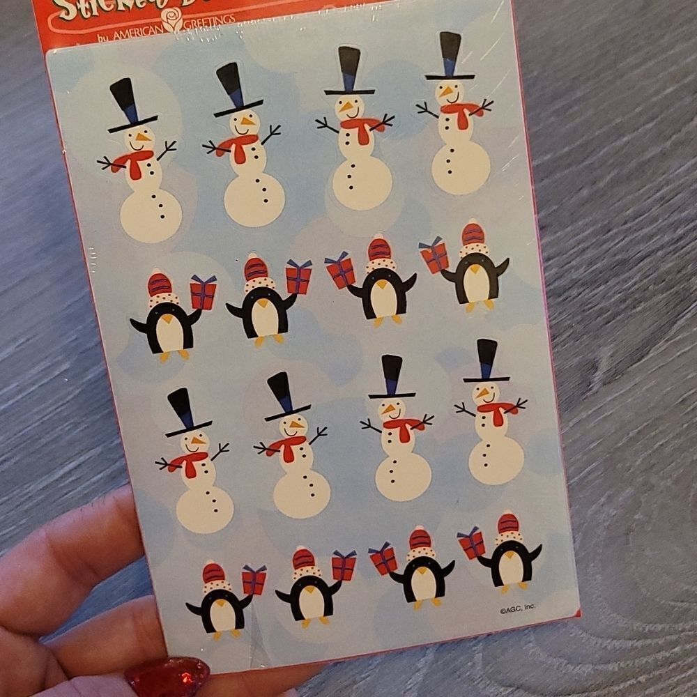 Winter Snowman & Penguin Stickers - Picture 2 of 4